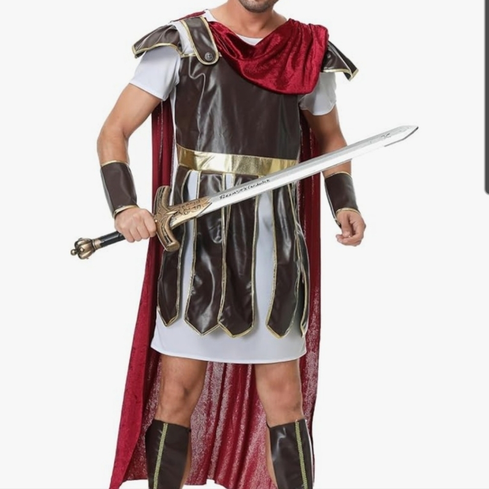 Colorful House Men's Roman Soldier/Warrior Costume - Size Large